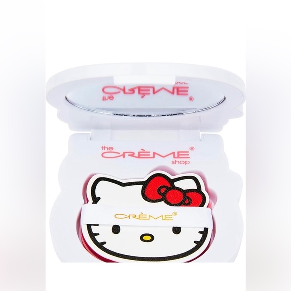 NEW Hello Kitty Mattifying Blotting Paper+Reusable Mirror Compact The Crème Shop - Picture 4 of 6